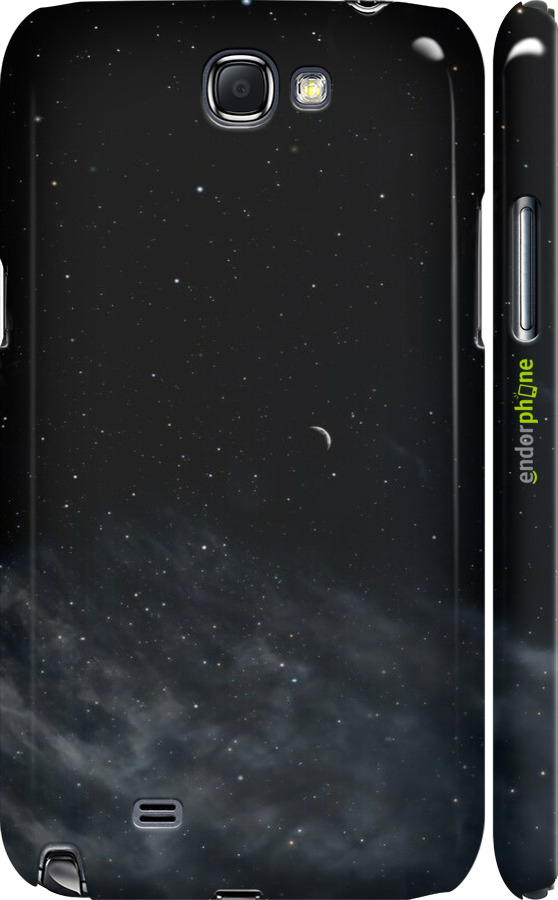 3D пластиковый матовый чехол Ночное небо для Samsung Galaxy Note 2 N7100 - 6451m-17 изображение 