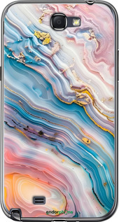 2D пластиковый чехол Мрамор красивый для Samsung Galaxy Note 2 N7100 - 6376t-17 изображение 