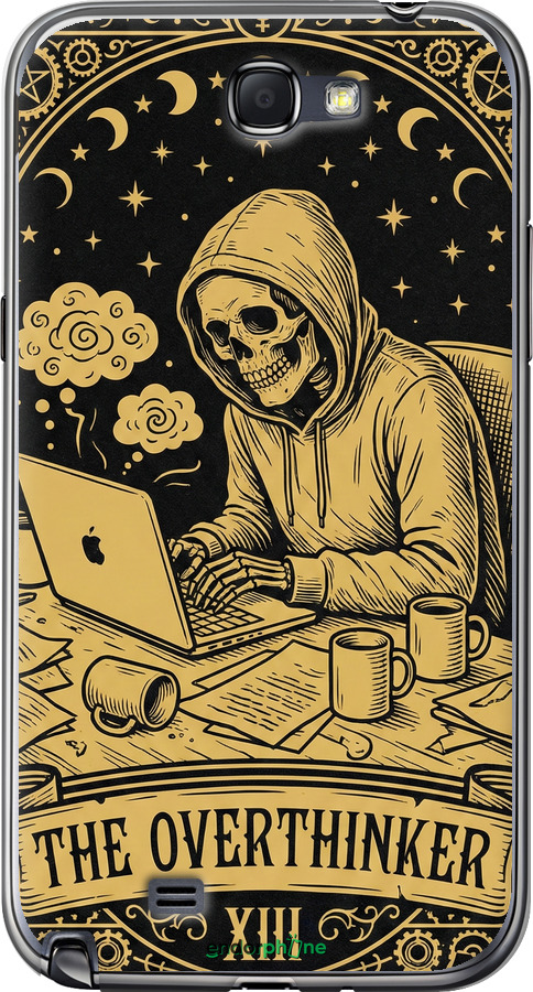 2D пластиковый чехол The Overthinker для Samsung Galaxy Note 2 N7100 - 6774t-17 изображение 