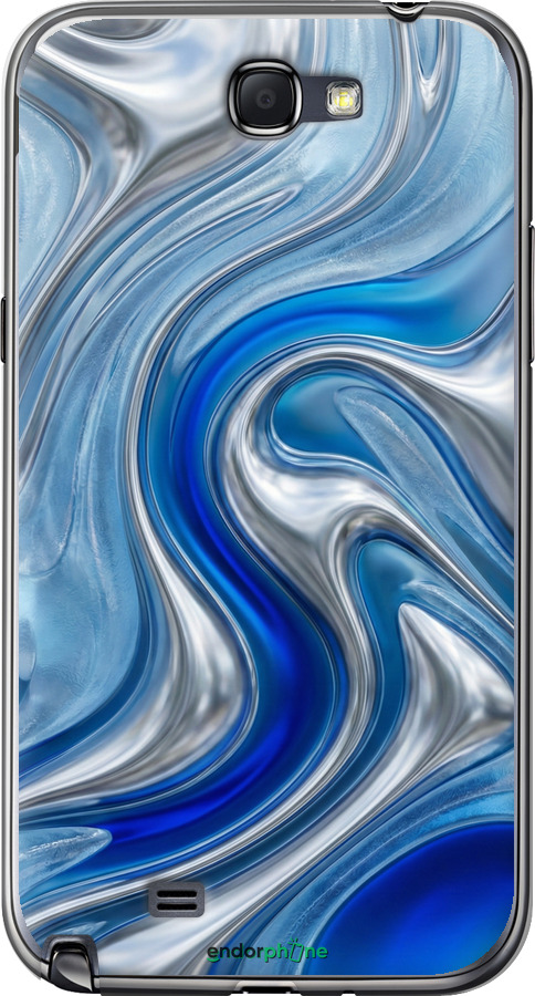 2D пластиковый чехол Liquid Chrome для Samsung Galaxy Note 2 N7100 - 6781t-17 изображение 