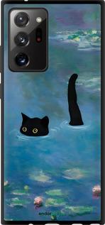 TPU чехол С изображением кота и водяной лилии Monet для Samsung Galaxy Note 20 Ultra - 6519b-2051 изображение 