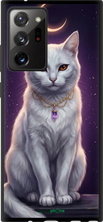 TPU чехол Mystic White Cat Gothic Dark Purple Gold для Samsung Galaxy Note 20 Ultra - 6805b-2051 изображение 