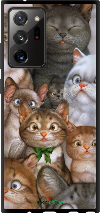 

TPU чорний чохол "Коти" для Samsung Galaxy Note 20 Ultra