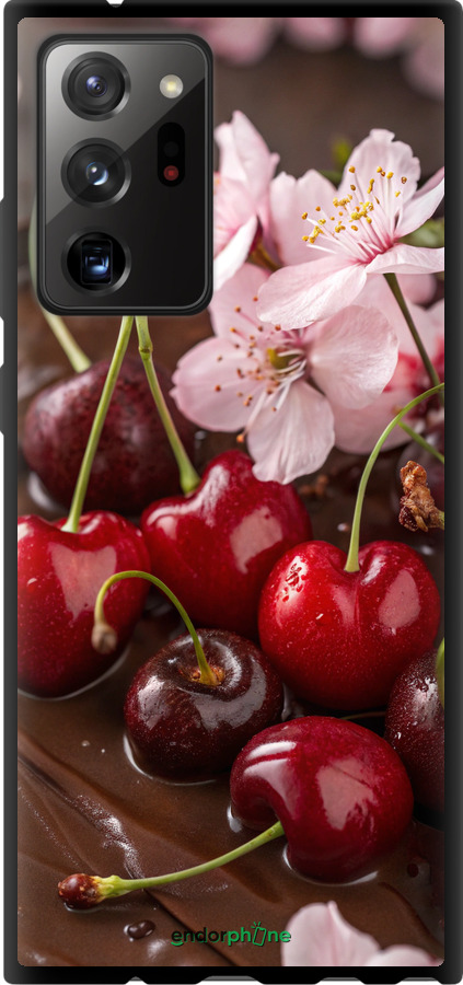 TPU чехол Вишня в шоколаде для Samsung Galaxy Note 20 Ultra - 6698b-2051 изображение 