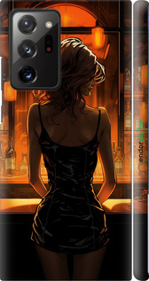 3D пластиковий матовий чехол Чохол для телефону Дівчина в барі для Samsung Galaxy Note 20 Ultra - 5947m-2051 изображение 