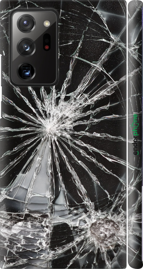 3D пластиковий матовий чехол Glass для Samsung Galaxy Note 20 Ultra - 6608m-2051 изображение 