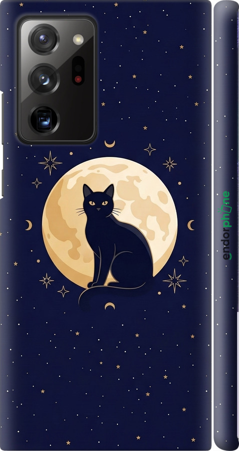 3D пластиковый матовый чехол Cute Cat Celestial/Witchy для Samsung Galaxy Note 20 Ultra - 6787m-2051 изображение 