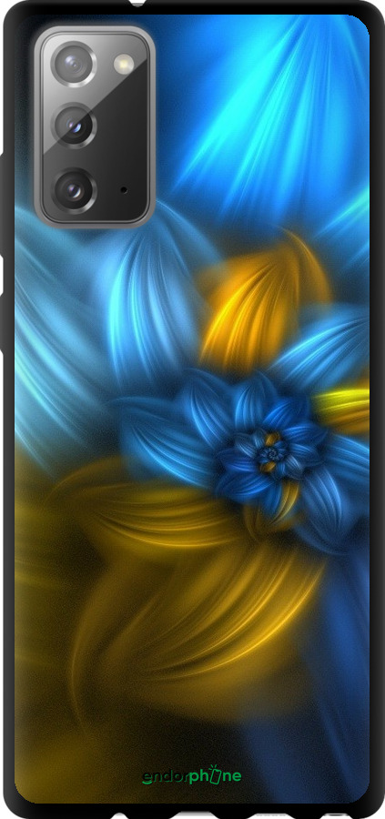 

TPU чорний чохол "Візерунок 46" для Samsung Galaxy Note 20, Синій