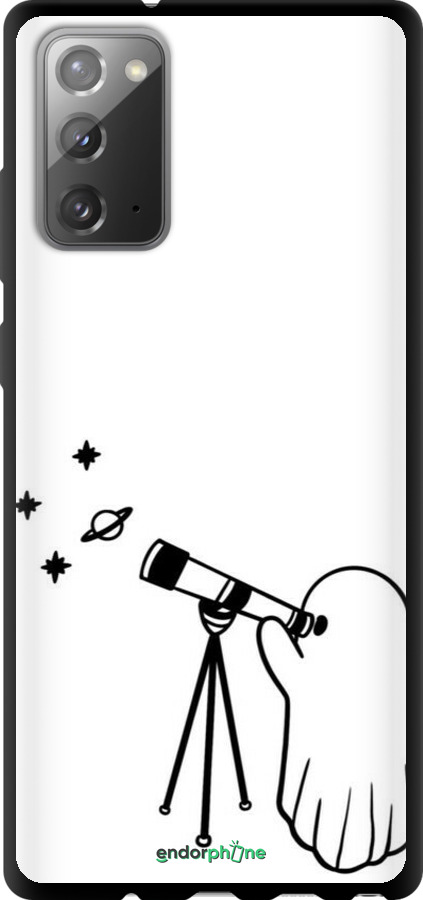 TPU чехол Привид астроном для Samsung Galaxy Note 20 - 6444b-2036 изображение 