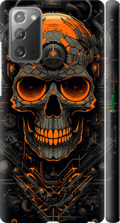 3D пластиковый матовый чехол Череп для Samsung Galaxy Note 20 - 5952m-2036 изображение 