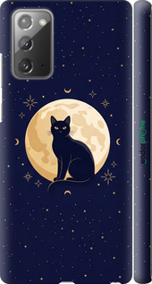 3D пластиковый матовый чехол 'Cute Cat Celestial/Witchy' для Samsung Galaxy Note 20 изображение 3