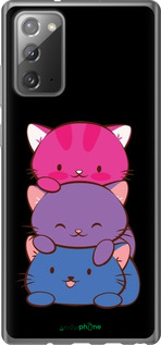 Силиконовый чехол Милые кошки для Samsung Galaxy Note 20 - 6518u-2036 изображение 
