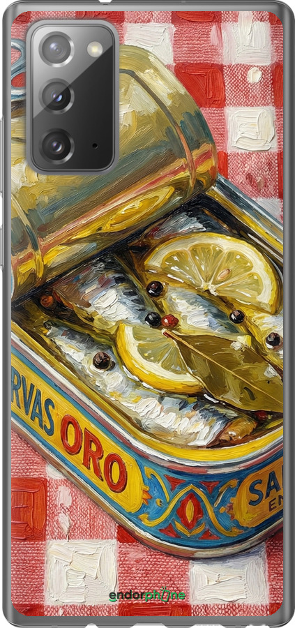 Силиконовый чехол Vintage Sardine Tin Phone для Samsung Galaxy Note 20 - 6772u-2036 изображение 