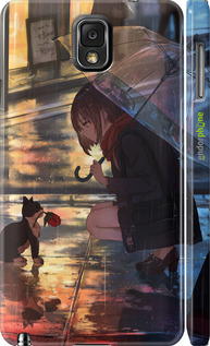 3D пластиковий глянцевий чехол Anime для Samsung Galaxy Note 3 N9000 - 6609c-29 изображение 