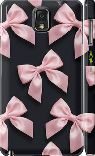 3D пластиковый глянцевый чехол Coquette Ribbons Dark Coquette для Samsung Galaxy Note 3 N9000 - 6767c-29 изображение 