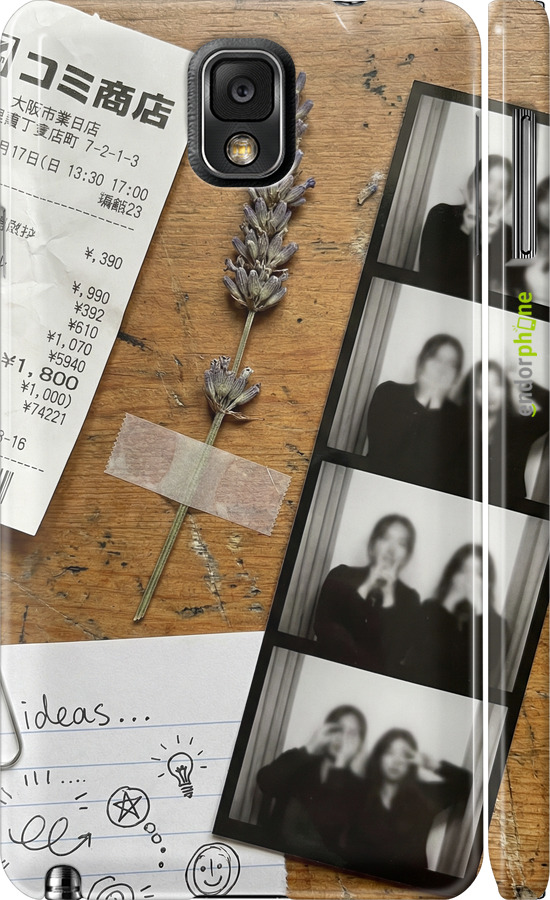 3D пластиковый глянцевый чехол Aesthetic Scrapbook Collage для Samsung Galaxy Note 3 N9000 - 6773c-29 изображение 