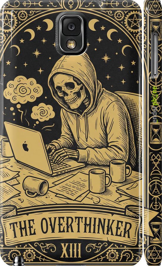 3D пластиковый глянцевый чехол The Overthinker для Samsung Galaxy Note 3 N9000 - 6774c-29 изображение 
