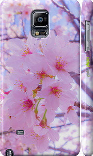 3D пластиковий матовий чехол Сакура для Samsung Galaxy Note 4 N910H - 6029m-64 изображение 