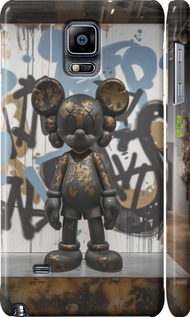 3D пластиковий глянцевий чехол Bronze kaws v2 для Samsung Galaxy Note 4 N910H - 6098c-64 изображение 