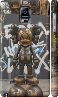 3D пластиковый матовый чехол Bronze kaws v3 для Samsung Galaxy Note 4 N910H - 6099m-64 изображение 