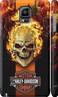 3D пластиковий глянцевий чехол Харлей девидсон для Samsung Galaxy Note 4 N910H - 6370c-64 изображение 