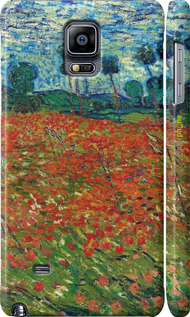 3D пластиковий глянцевий чехол Вінсент Ван Гог-Макове поле для Samsung Galaxy Note 4 N910H - 6466c-64 изображение 