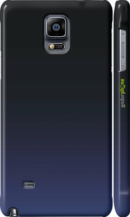 3D пластиковий глянцевий чехол Градієнт у темно-синьому стилі для Samsung Galaxy Note 4 N910H - 6542c-64 изображение 