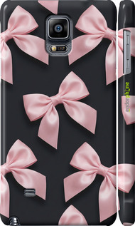 3D пластиковый глянцевый чехол Coquette Ribbons Dark Coquette для Samsung Galaxy Note 4 N910H - 6767c-64 изображение 