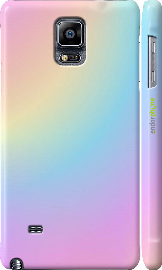 

3D пластиковий матовий чохол "Веселка 2" для Samsung Galaxy Note 4 N910H, Рожевий