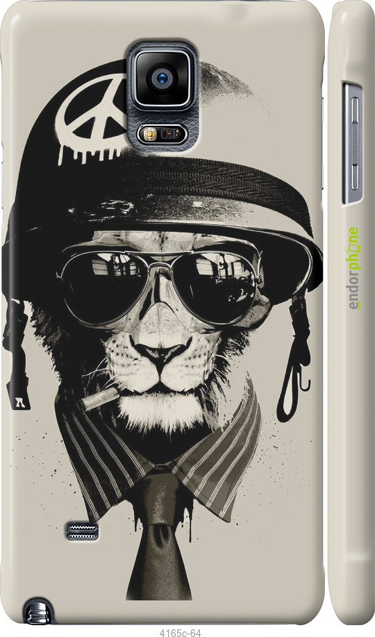 3D пластиковый глянцевый чехол tattoo soldier для Samsung Galaxy Note 4 N910H - 4165c-64 изображение 