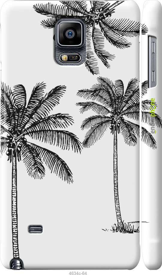 3D пластиковий глянцевий чехол Пальми1 для Samsung Galaxy Note 4 N910H - 4634c-64 изображение 