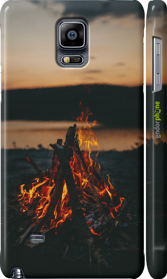 3D пластиковый глянцевый чехол Огонь для Samsung Galaxy Note 4 N910H - 6021c-64 изображение 