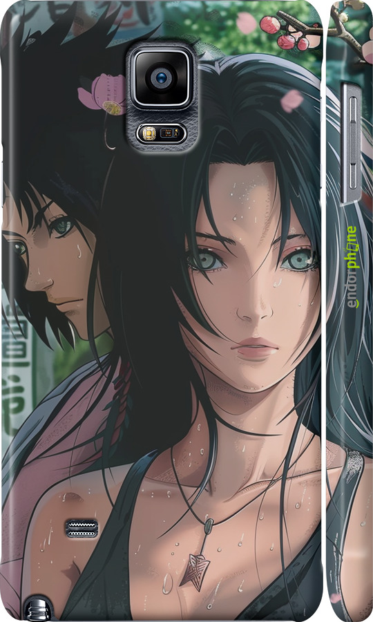 

3D пластиковий матовий чохол "Anime Spirit" для Samsung Galaxy Note 4 N910H, Рожевий