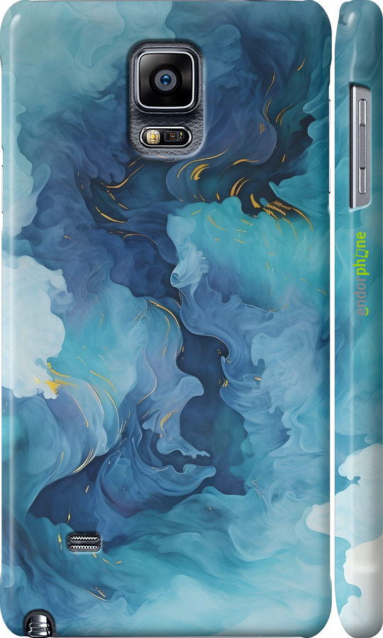3D пластиковий глянцевий чехол Акварель для Samsung Galaxy Note 4 N910H - 6320c-64 изображение 