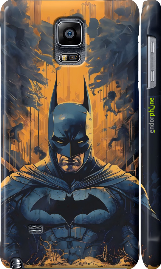 3D пластиковый матовый чехол Бэтмен для Samsung Galaxy Note 4 N910H - 6335m-64 изображение 