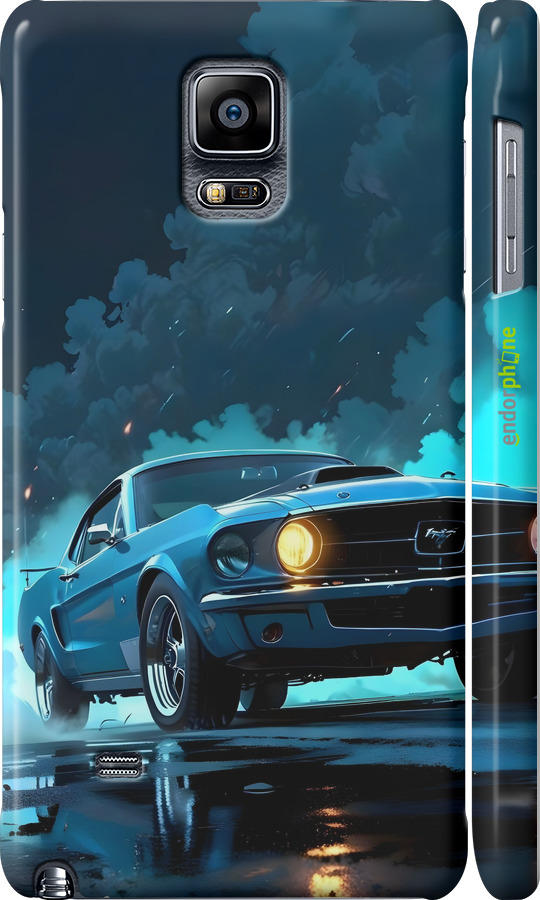 3D пластиковий глянцевий чехол Форд мустанг для Samsung Galaxy Note 4 N910H - 6374c-64 изображение 