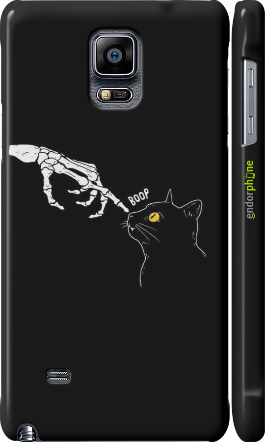 3D пластиковый матовый чехол Кошка для Samsung Galaxy Note 4 N910H - 6505m-64 изображение 