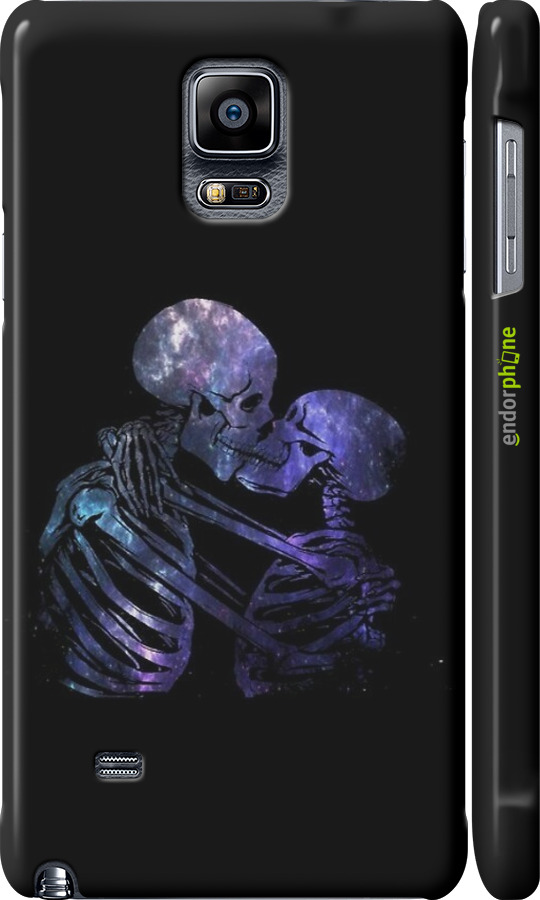 3D пластиковый матовый чехол С изображением скелета для Samsung Galaxy Note 4 N910H - 6537m-64 изображение 