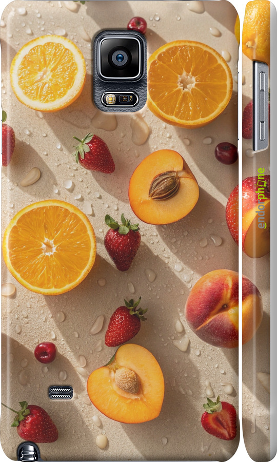 3D пластиковий глянцевий чехол Фрукти 3 для Samsung Galaxy Note 4 N910H - 6703c-64 изображение 
