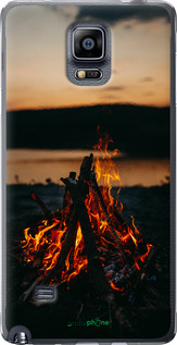Силиконовый чехол Огонь для Samsung Galaxy Note 4 N910H - 6021u-64 изображение 
