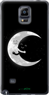 Силиконовый чехол Лунные объятия для Samsung Galaxy Note 4 N910H - 6508u-64 изображение 