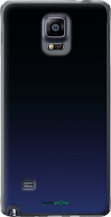 Силіконовий чехол Градієнт у темно-синьому стилі для Samsung Galaxy Note 4 N910H - 6542u-64 изображение 