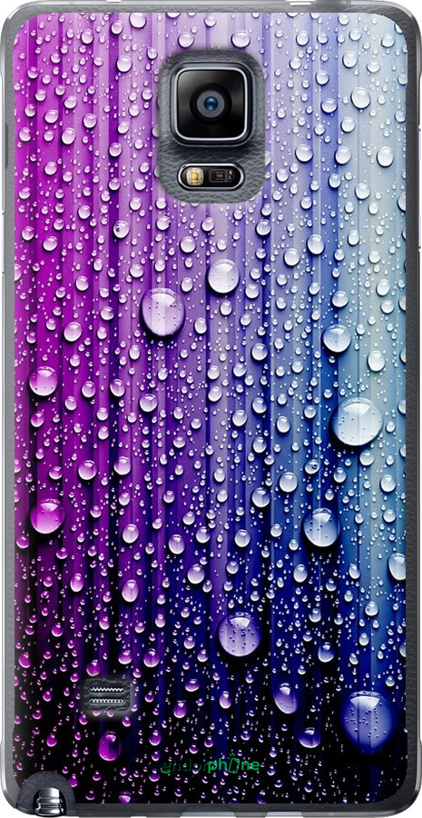 

Силіконовий чохол "Краплини води" для Samsung Galaxy Note 4 N910H, Синій