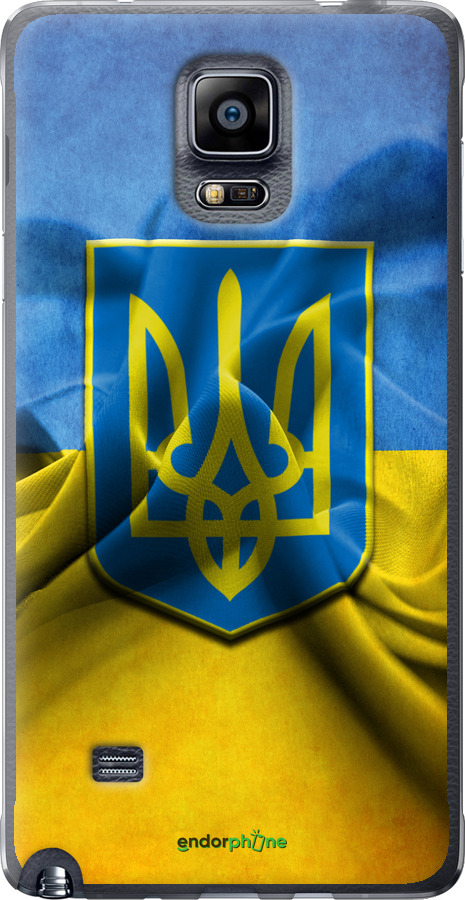 

Силіконовий чохол "Прапор та герб України" для Samsung Galaxy Note 4 N910H, Блакитний