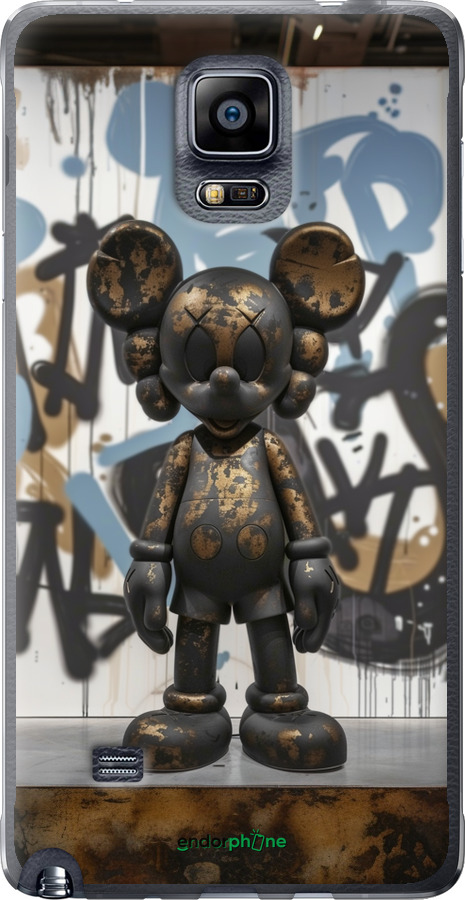 Силиконовый чехол Bronze kaws v2 для Samsung Galaxy Note 4 N910H - 6098u-64 изображение 