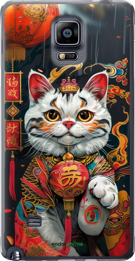 Силиконовый чехол China Cat v2 для Samsung Galaxy Note 4 N910H - 6135u-64 изображение 