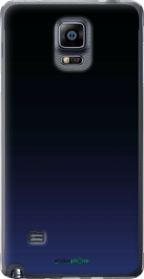 Силіконовий чехол Градієнт у темно-синьому стилі для Samsung Galaxy Note 4 N910H - 6542u-64 изображение 