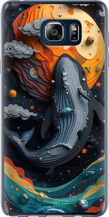 2D пластиковий чехол Кит у космосі для Samsung Galaxy Note 5 N920C - 6328t-127 изображение 