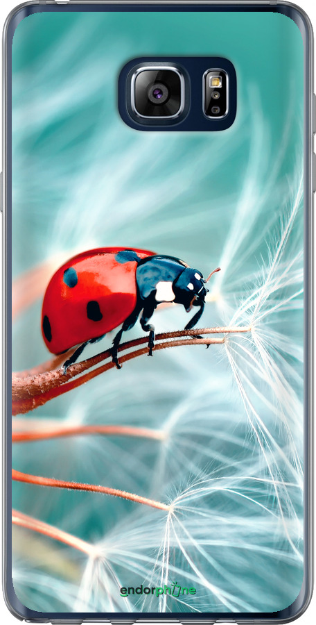Силиконовый чехол Божья коровка для Samsung Galaxy Note 5 N920C - 6049u-127 изображение 