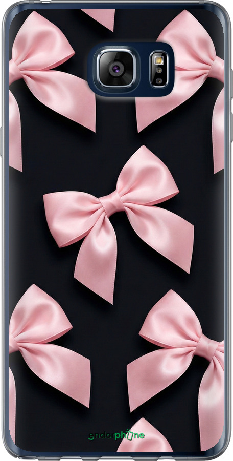 2D пластиковий чехол Coquette Ribbons Dark Coquette для Samsung Galaxy Note 5 N920C - 6767t-127 изображение 